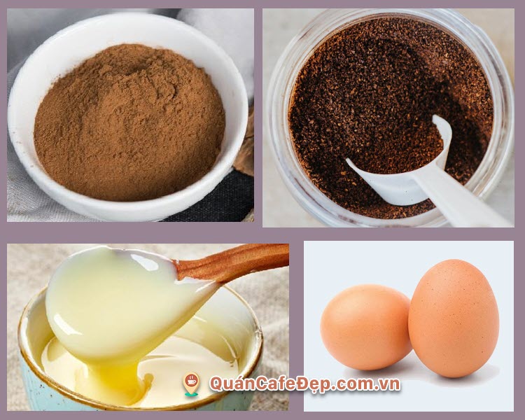 Nguyên liệu làm cafe trứng